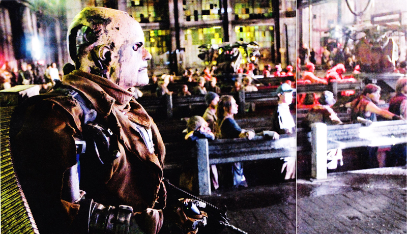 Illustration for article titled Terminator's T-600s Look Like Terrifying Frankenstein Clowns